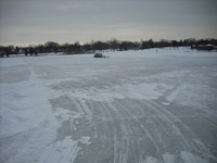 Down the Front Straight, South Track, looking West